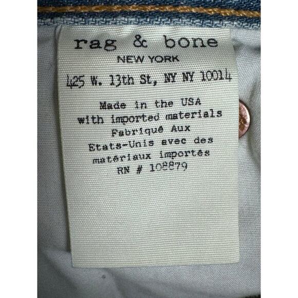 Rag & Bone Distressed Light Wash Marilyn Jeans in Union Pool Size 25 - Picture 11 of 15